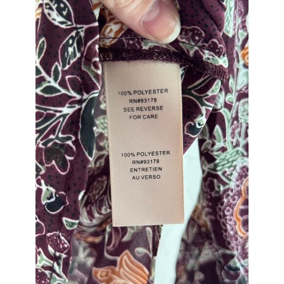 Philosophy, women’s M floral button up blouse - Picture 5 of 10
